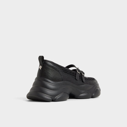 Aethera Black Women's Platform and wedge sneakers - Mary Jane Sneakers, Jogger sole | Aldo Essential