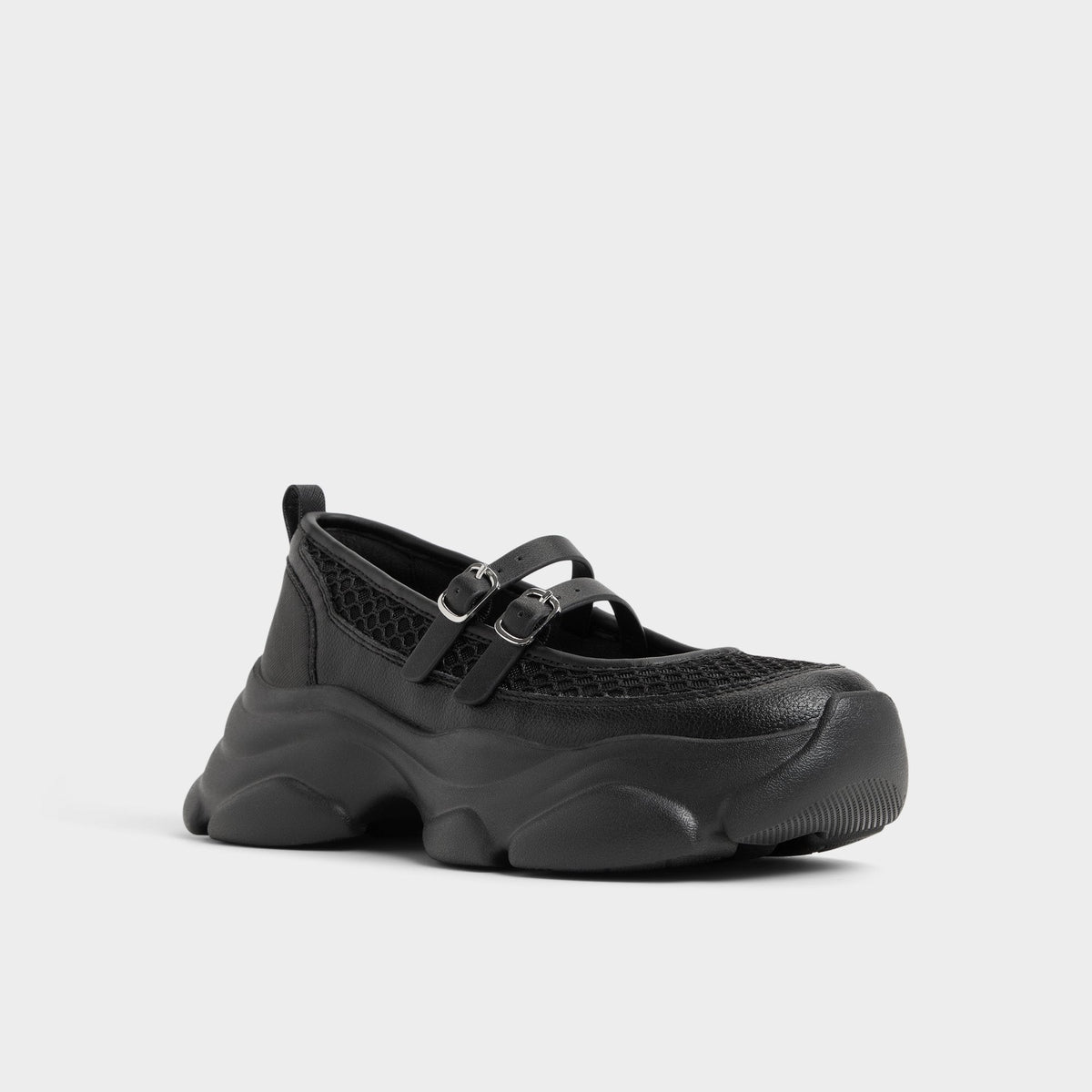 Aethera Black Women's Platform and wedge sneakers - Mary Jane Sneakers, Jogger sole | Aldo Essential