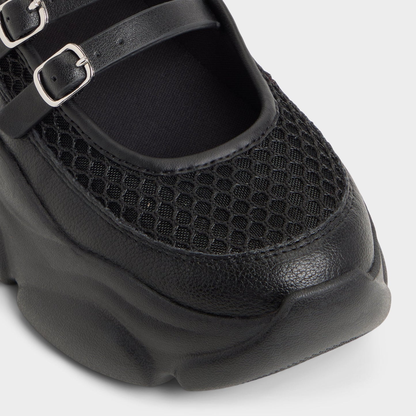 Aethera Black Women's Platform and wedge sneakers - Mary Jane Sneakers, Jogger sole | Aldo Essential