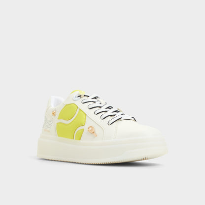 Clubchamp White Combo Women's Platform and wedge sneakers - Low top sneaker | Aldo Popular