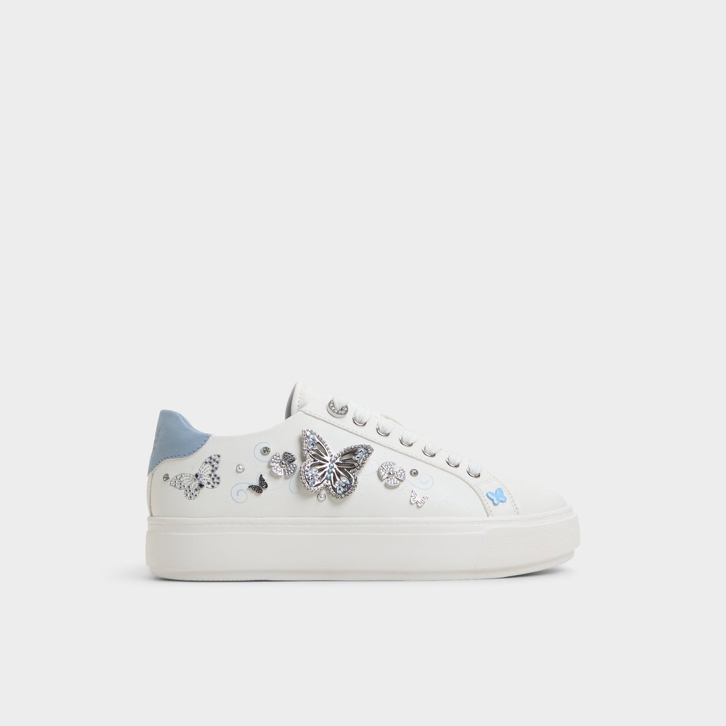 Saxony White/Multi Women's Platform and wedge sneakers - Low top sneaker | Aldo Recommended