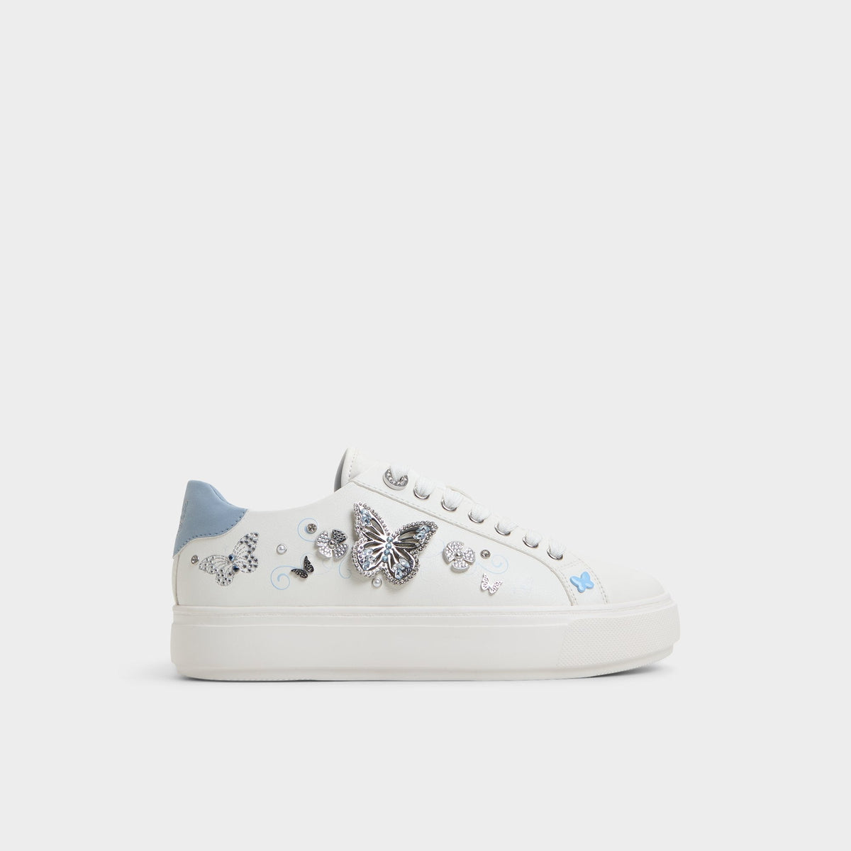 Saxony White/Multi Women's Platform and wedge sneakers - Low top sneaker | Aldo Recommended