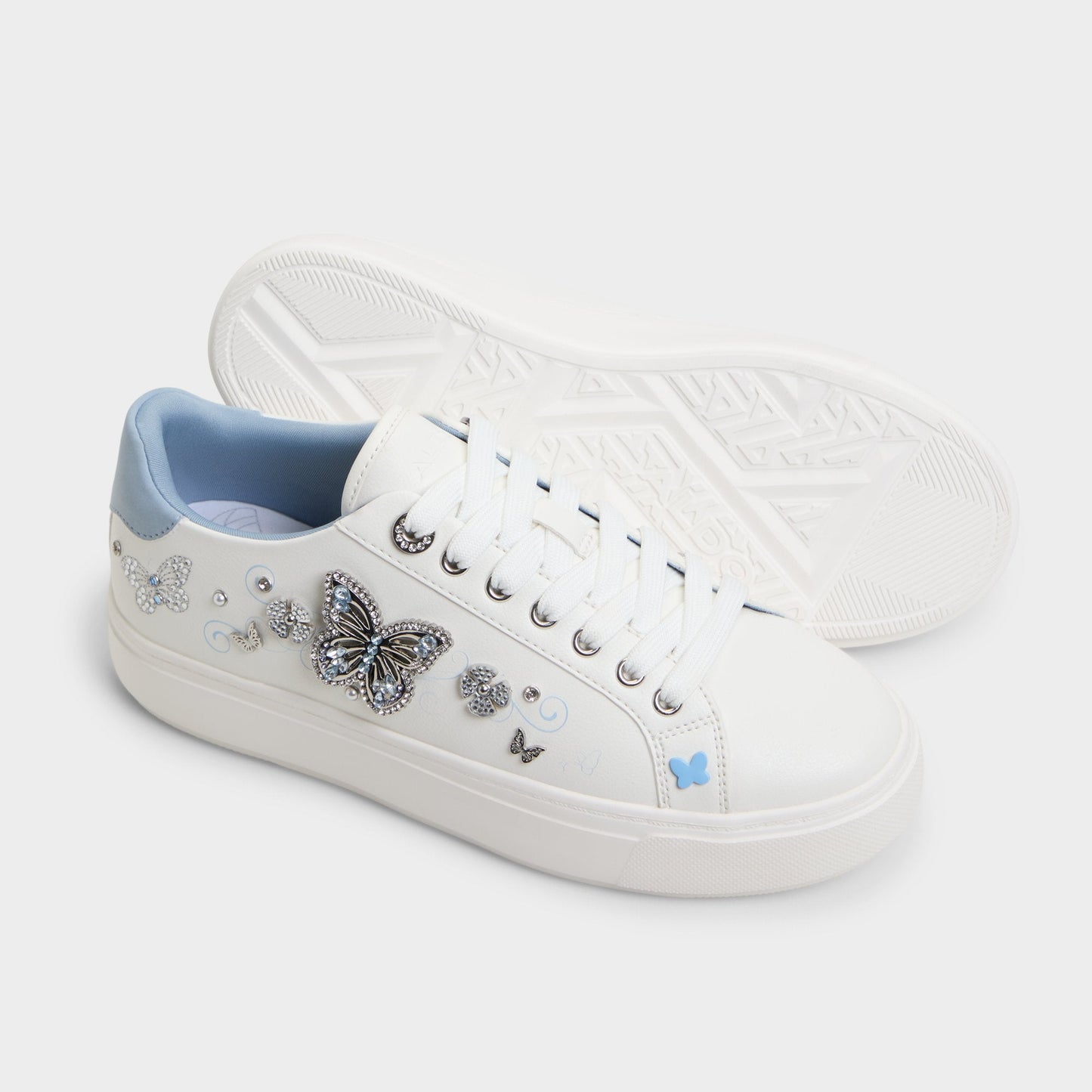 Saxony White/Multi Women's Platform and wedge sneakers - Low top sneaker | Aldo Recommended