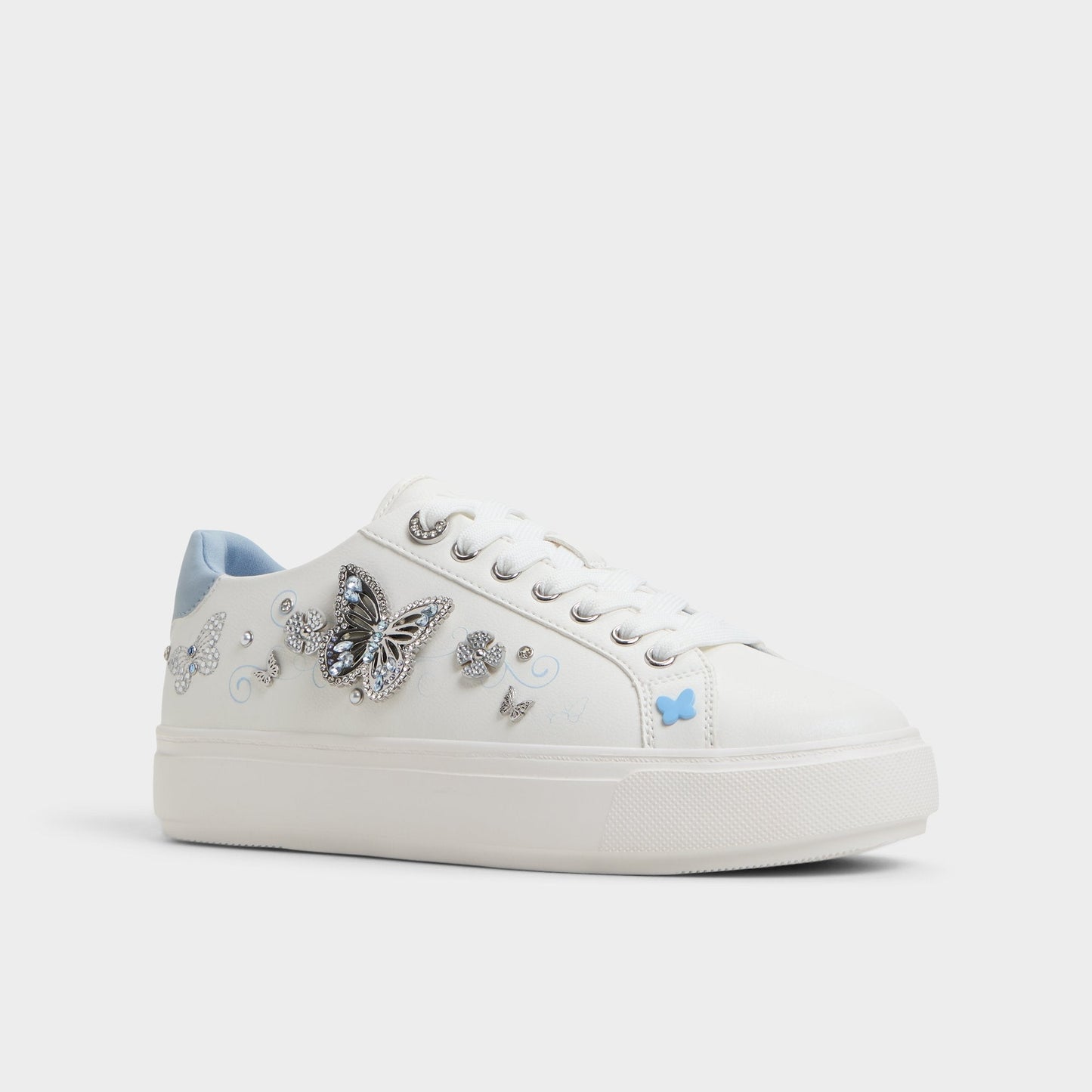 Saxony White/Multi Women's Platform and wedge sneakers - Low top sneaker | Aldo Recommended
