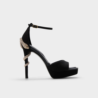 Medusa in Other Black 14266744 - Strappy heeled sandal, Platform | Aldo Exclusive