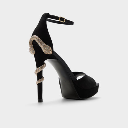 Medusa in Other Black 14266744 - Strappy heeled sandal, Platform | Aldo Exclusive