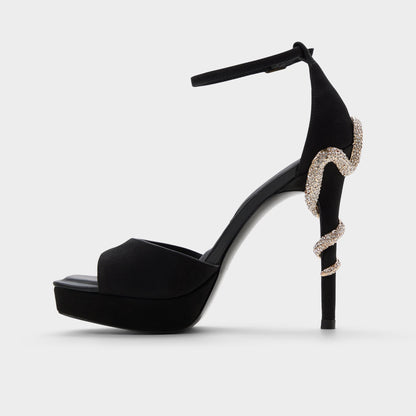 Medusa in Other Black 14266744 - Strappy heeled sandal, Platform | Aldo Exclusive