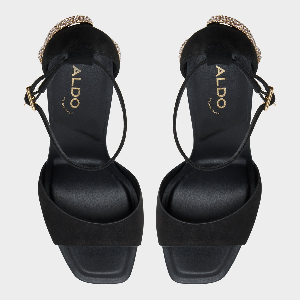 Medusa in Other Black 14266744 - Strappy heeled sandal, Platform | Aldo Exclusive