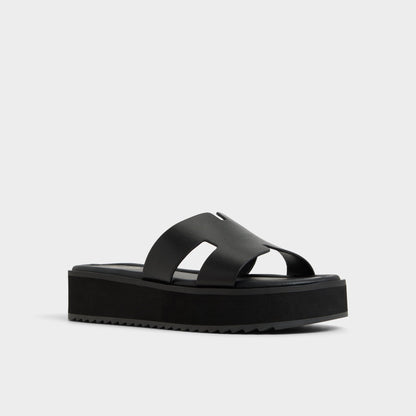 Anayelie in Black - Slide sandal, Platform | Aldo Signature