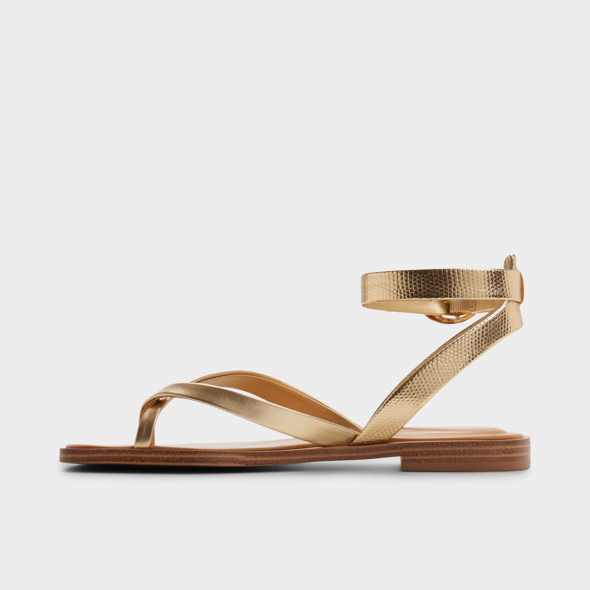 Daressi in Gold - Flat sandal | Aldo Premium