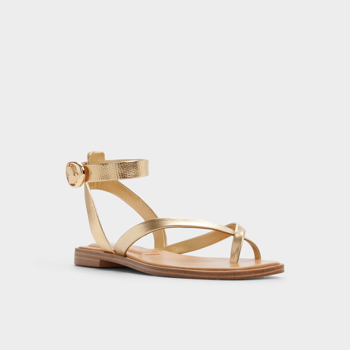 Daressi in Gold - Flat sandal | Aldo Premium