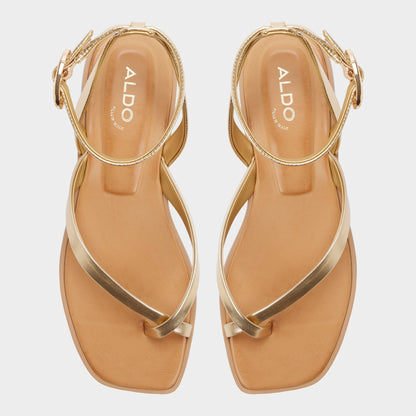 Daressi in Gold - Flat sandal | Aldo Premium
