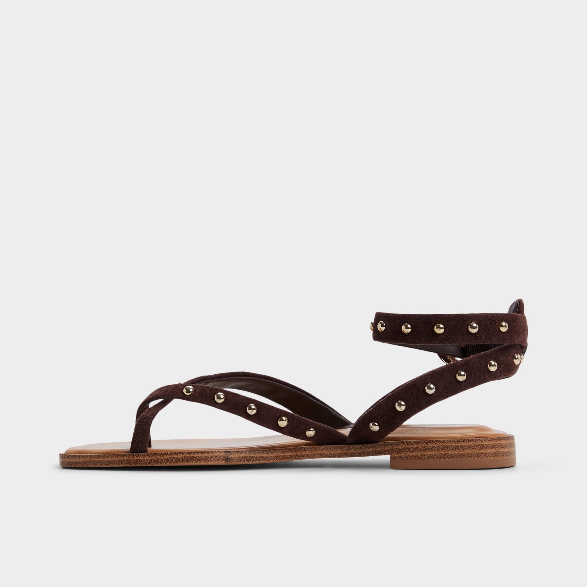 Daressi in Dark Brown - Flat sandal | Aldo Signature