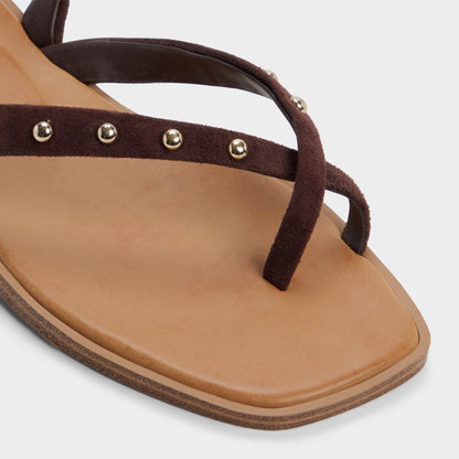 Daressi in Dark Brown - Flat sandal | Aldo Signature