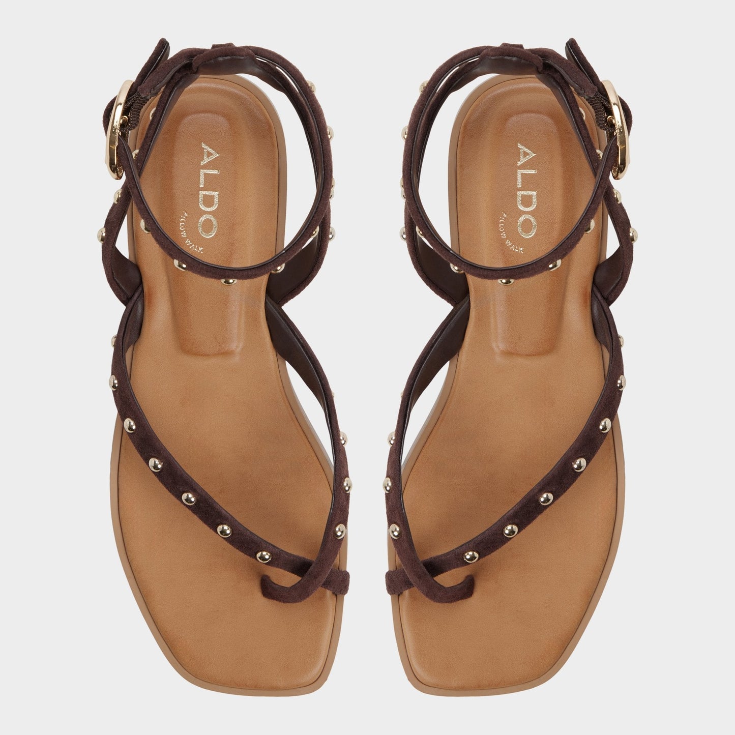 Daressi in Dark Brown - Flat sandal | Aldo Signature