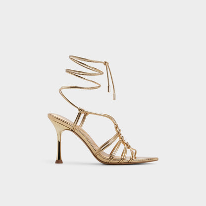 Curacao in Gold - Strappy heeled sandal, Stiletto heel | Aldo Featured