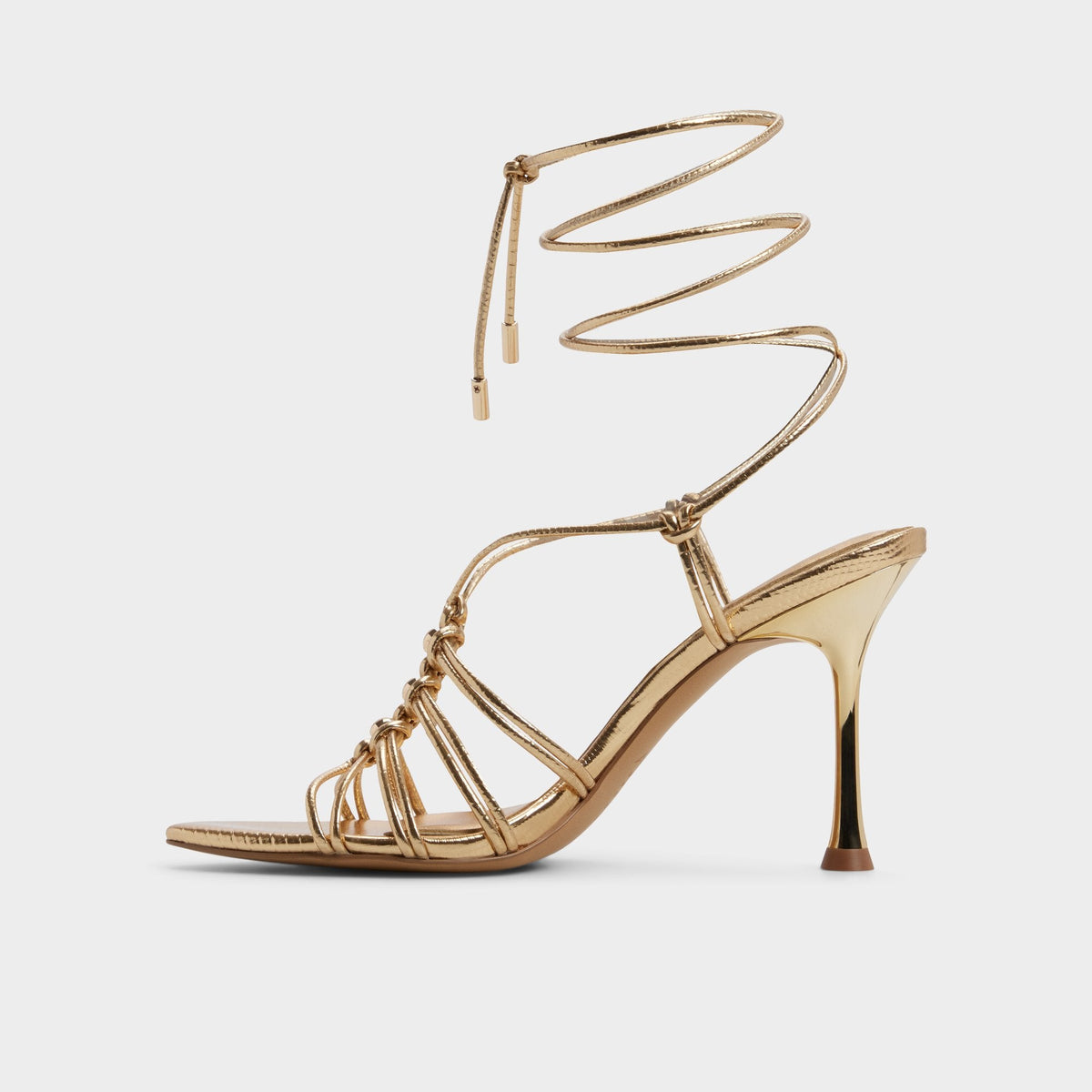 Curacao in Gold - Strappy heeled sandal, Stiletto heel | Aldo Featured