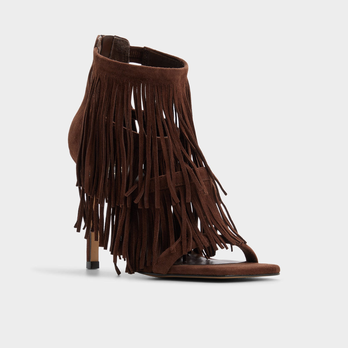 Nahana in Dark Brown - Strappy heeled sandal, Stiletto heel | Aldo Best Seller