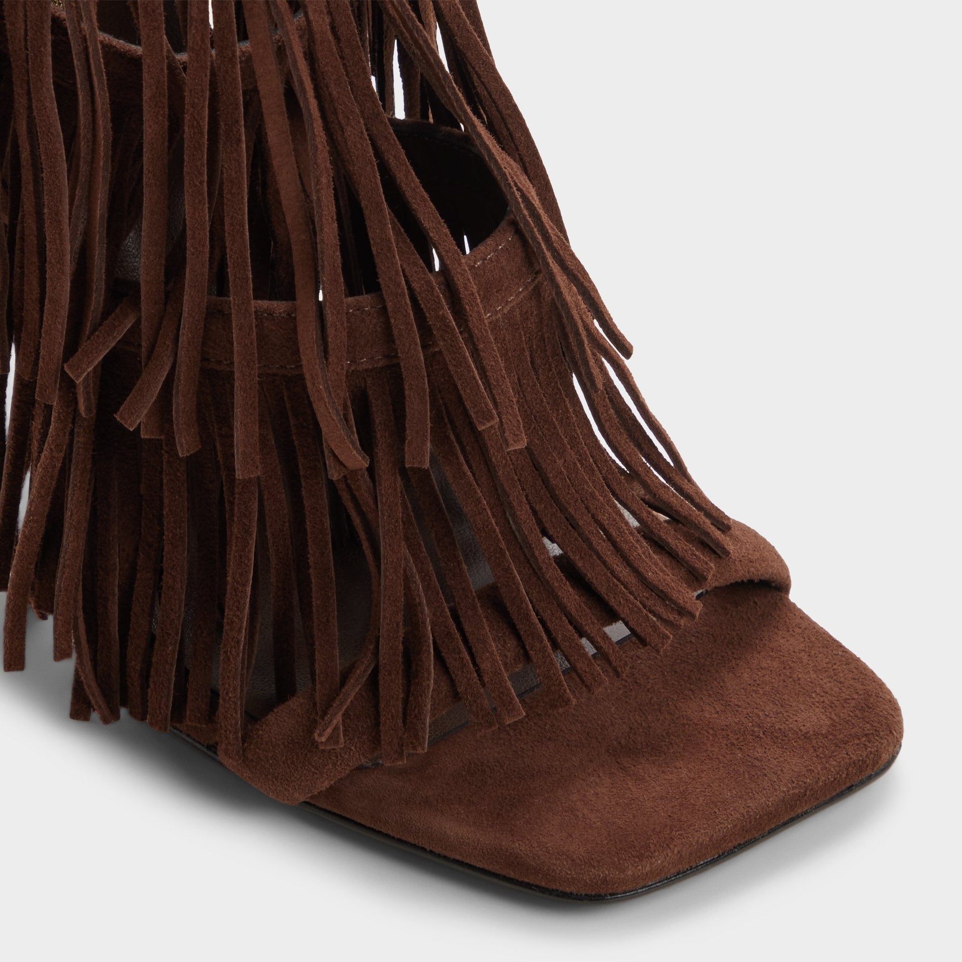 Nahana in Dark Brown - Strappy heeled sandal, Stiletto heel | Aldo Best Seller