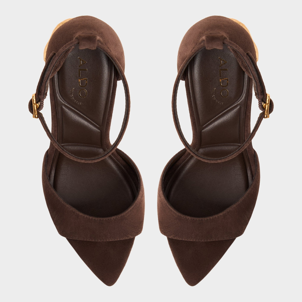 Medeza in Dark Brown - Strappy heeled sandal | Aldo Exclusive