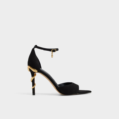 Medeza in Black - Strappy heeled sandal | Aldo Signature