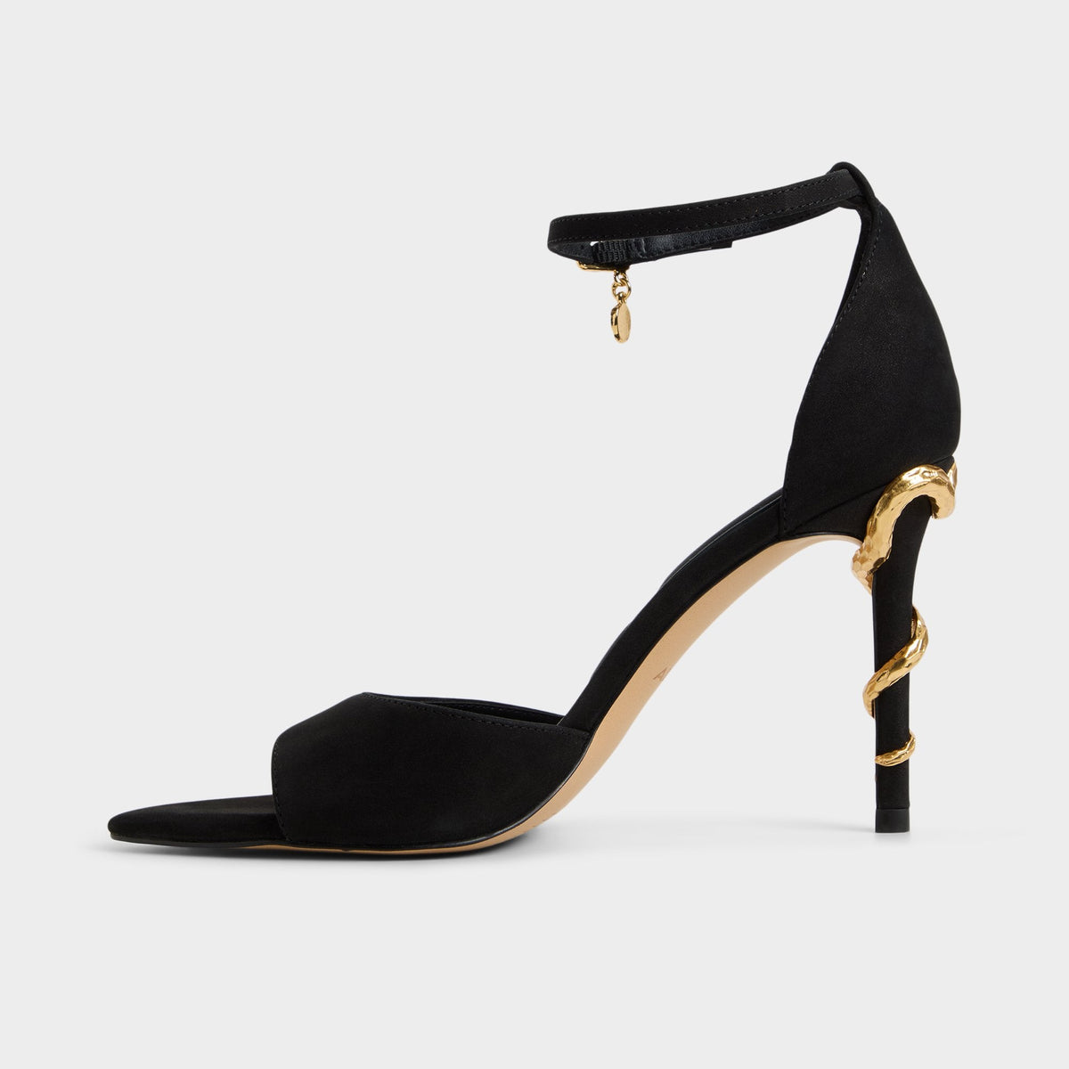 Medeza in Black - Strappy heeled sandal | Aldo Signature