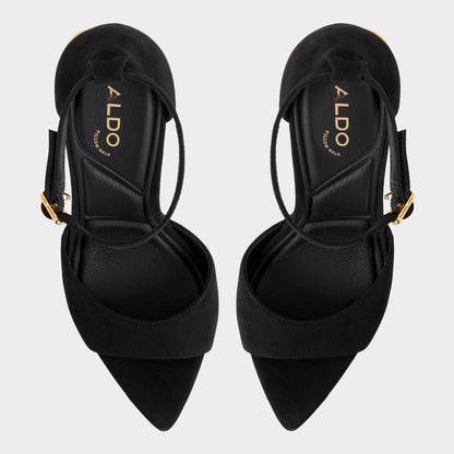 Medeza in Black - Strappy heeled sandal | Aldo Signature