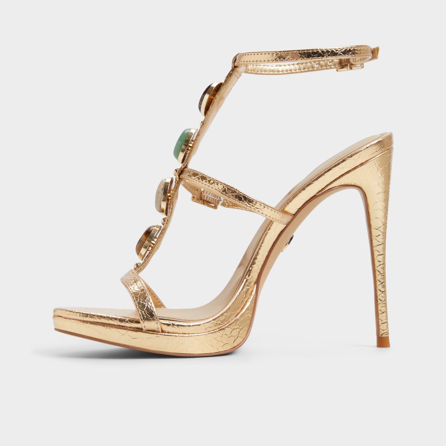 Opalia Gold Women's Strappy sandals - Strappy heeled sandal, Platform | Aldo Classic