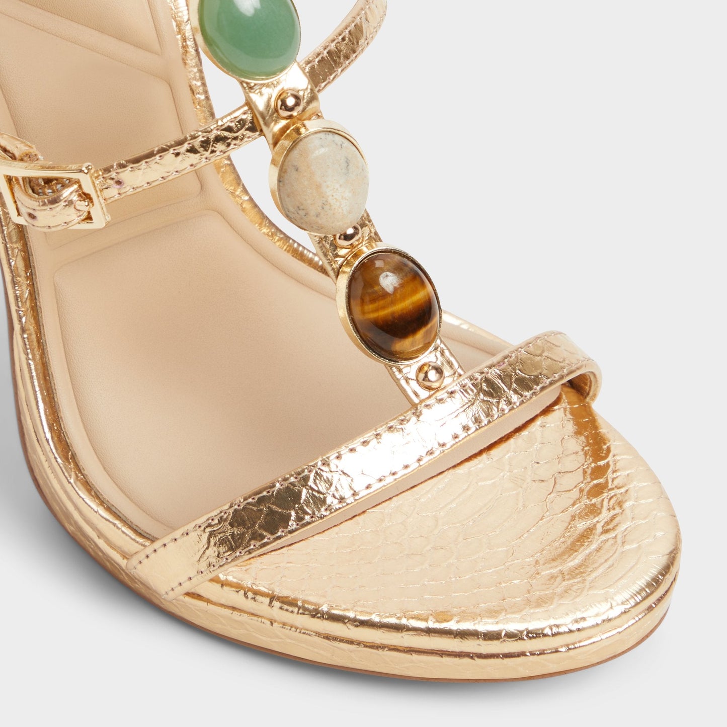 Opalia Gold Women's Strappy sandals - Strappy heeled sandal, Platform | Aldo Classic