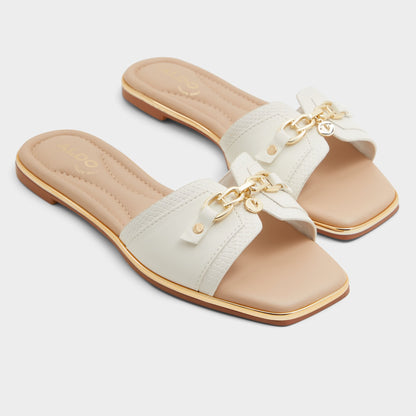 Alamassi Open White Women's Flats - Slide sandal | Aldo Essential