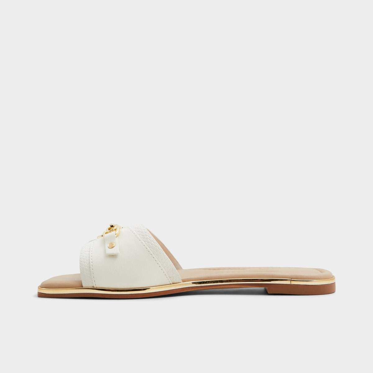 Alamassi Open White Women's Flats - Slide sandal | Aldo Essential