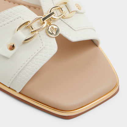 Alamassi Open White Women's Flats - Slide sandal | Aldo Essential