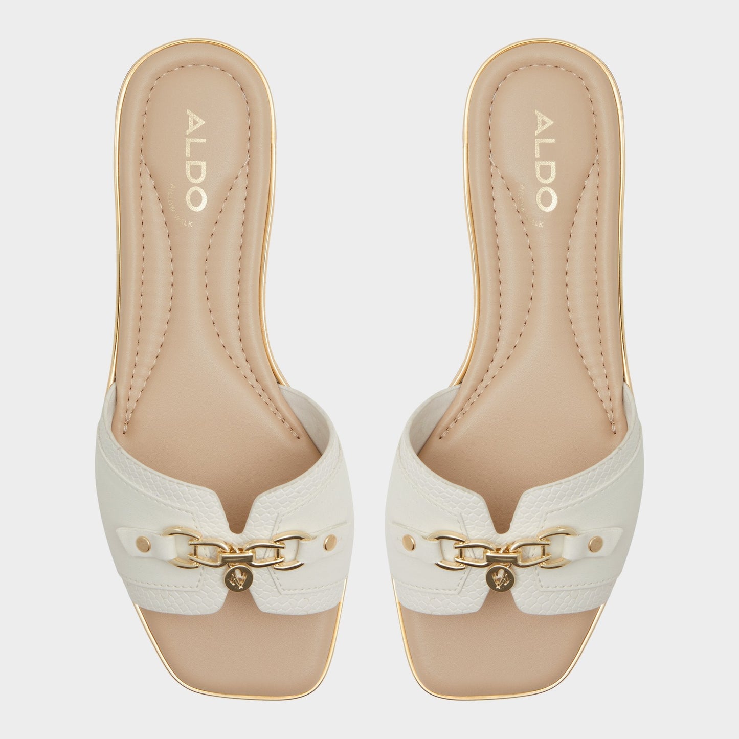 Alamassi Open White Women's Flats - Slide sandal | Aldo Essential