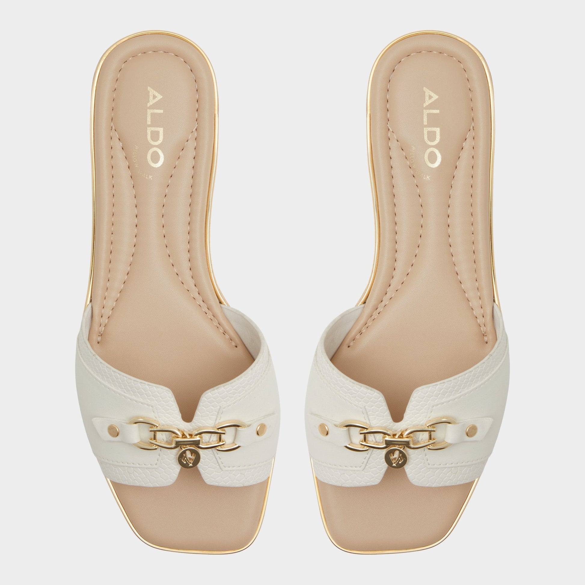 Alamassi Open White Women's Flats - Slide sandal | Aldo Essential