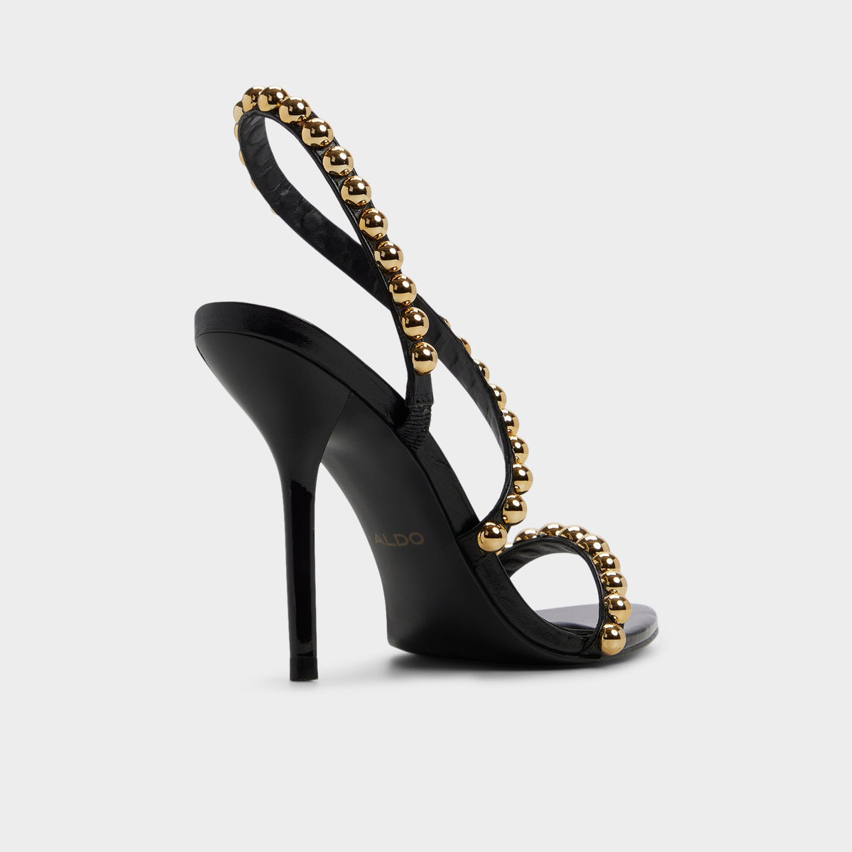 Attey in Black - Strappy heeled sandal, Stiletto heel | Aldo Trending