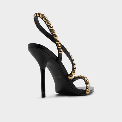 Attey in Black - Strappy heeled sandal, Stiletto heel | Aldo Trending