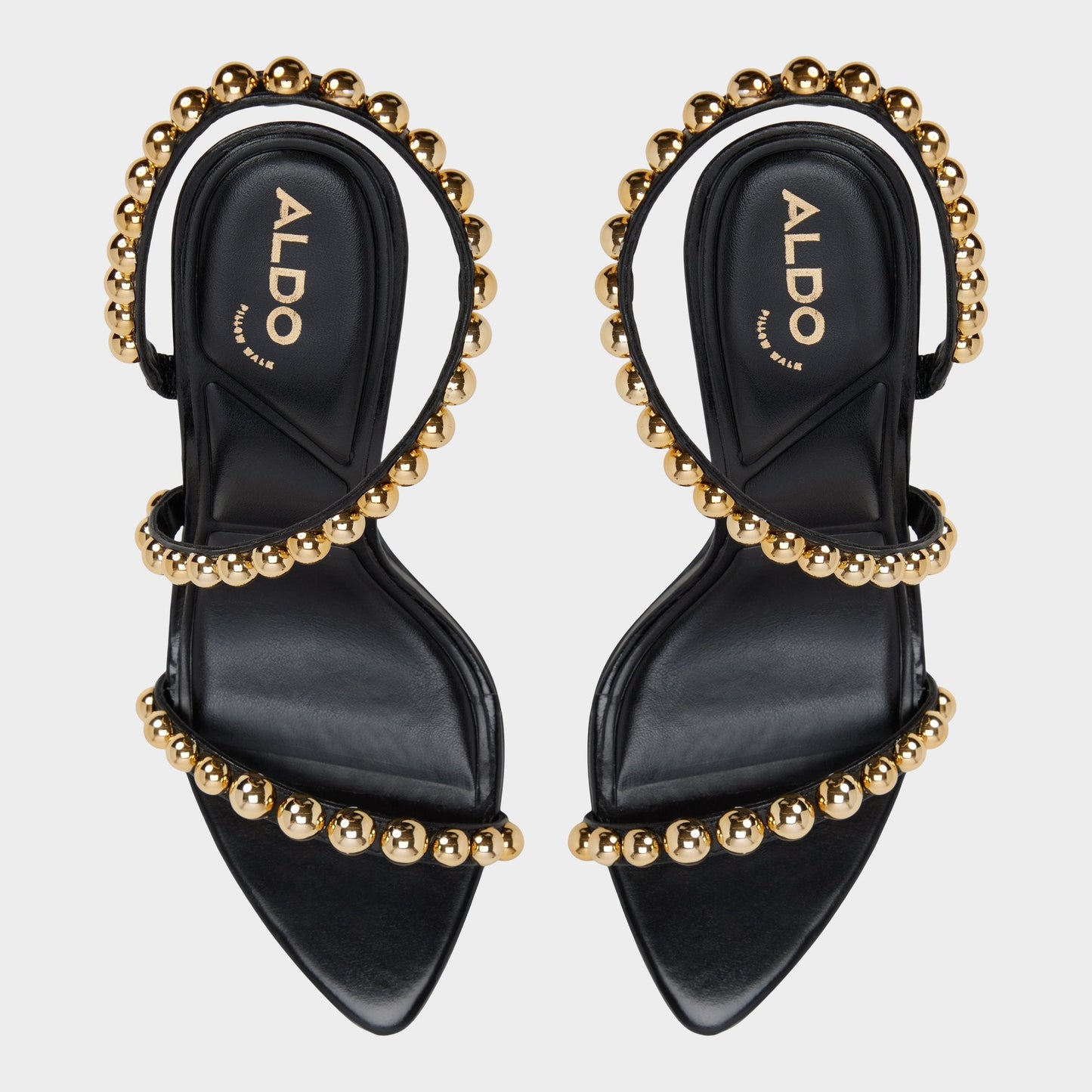 Attey in Black - Strappy heeled sandal, Stiletto heel | Aldo Trending