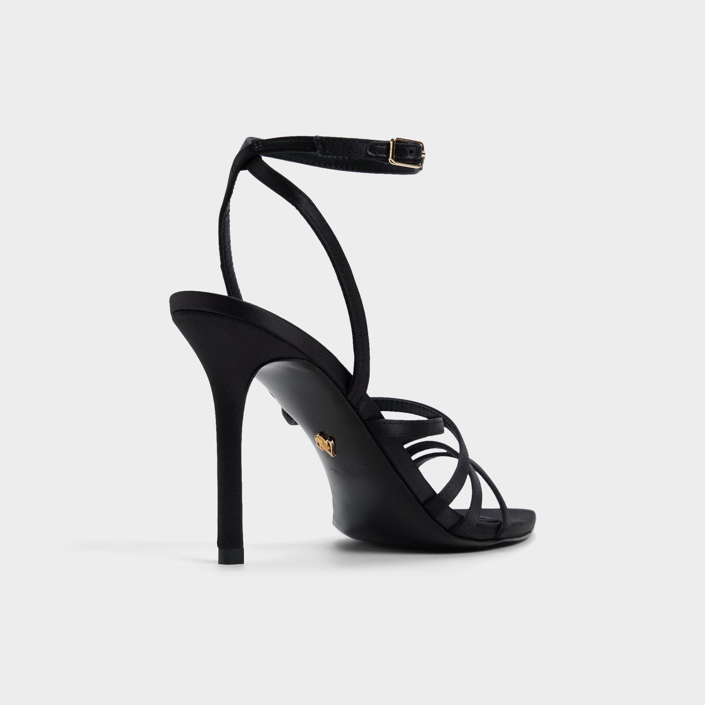 Solania Black Women's Strappy sandals - Strappy heeled sandal, Stiletto heel | Aldo Best Seller