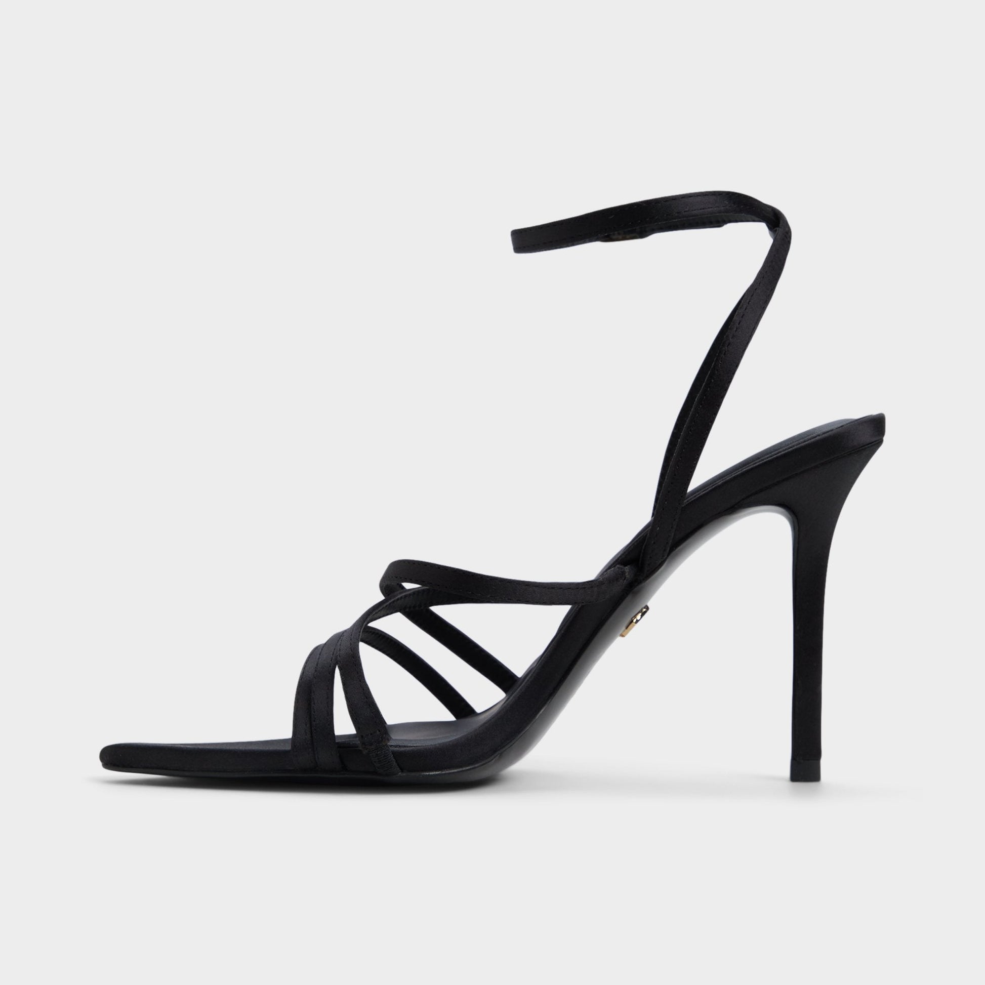 Solania Black Women's Strappy sandals - Strappy heeled sandal, Stiletto heel | Aldo Best Seller
