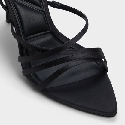 Solania Black Women's Strappy sandals - Strappy heeled sandal, Stiletto heel | Aldo Best Seller