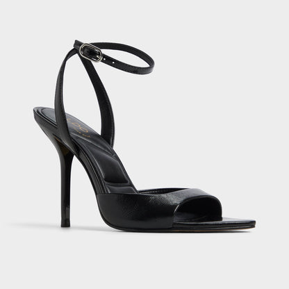 Forevermore Black Women's Strappy sandals - Strappy heeled sandal, Stiletto heel | Aldo Recommended
