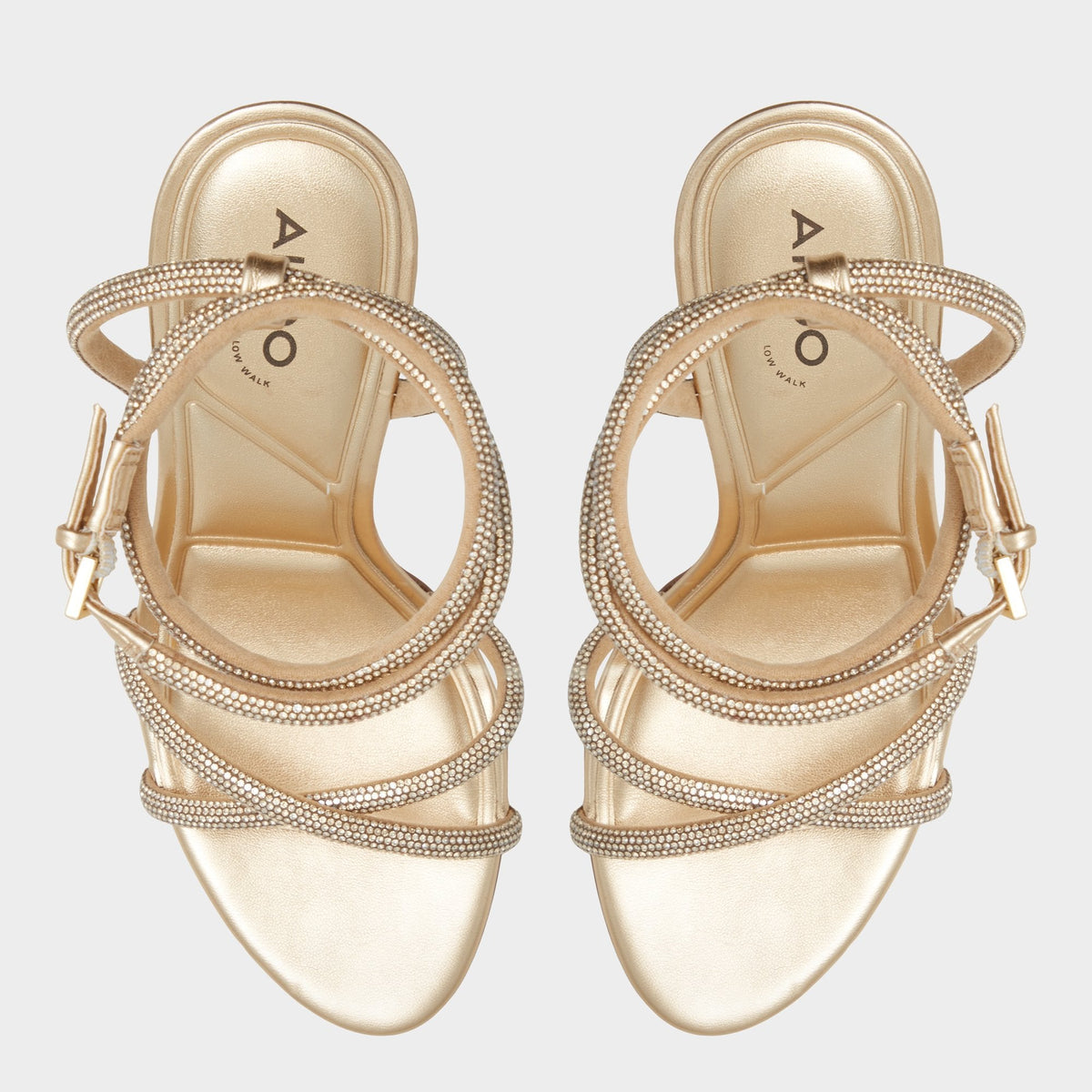Manaelden Gold Women's Heeled sandals - Strappy heeled sandal, Stiletto heel | Aldo Signature