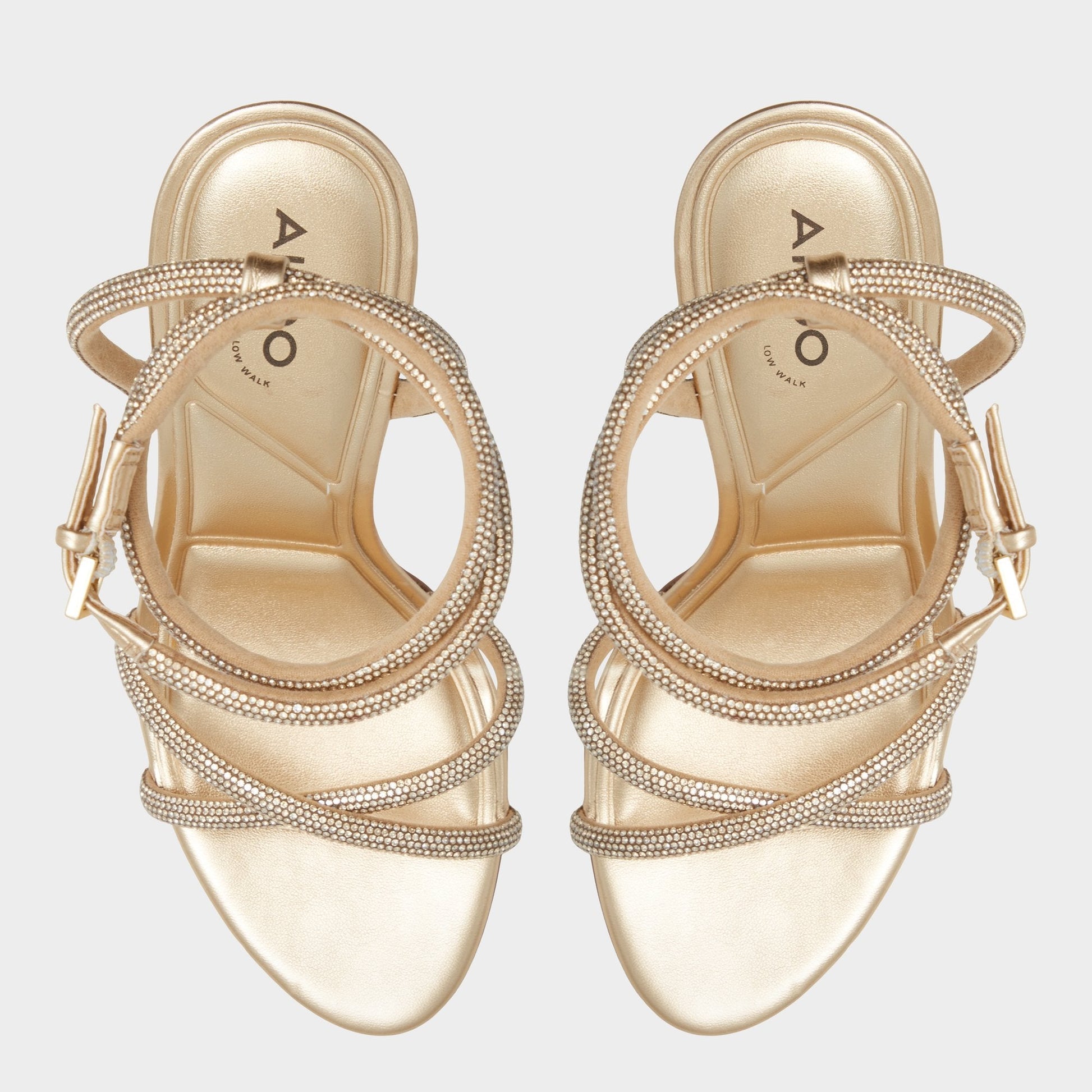 Manaelden Gold Women's Heeled sandals - Strappy heeled sandal, Stiletto heel | Aldo Signature