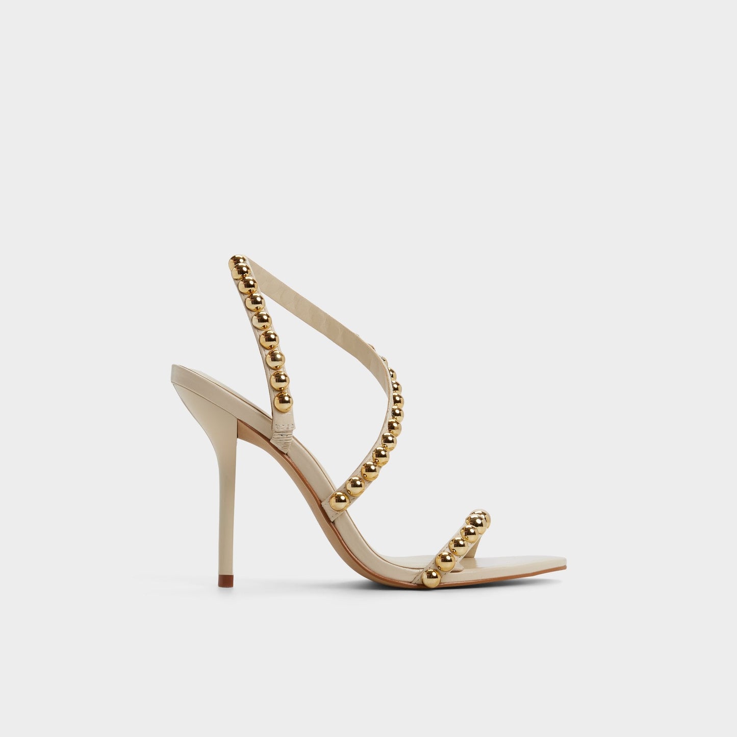 Attey in Cream - Strappy heeled sandal, Stiletto heel | Aldo Essential