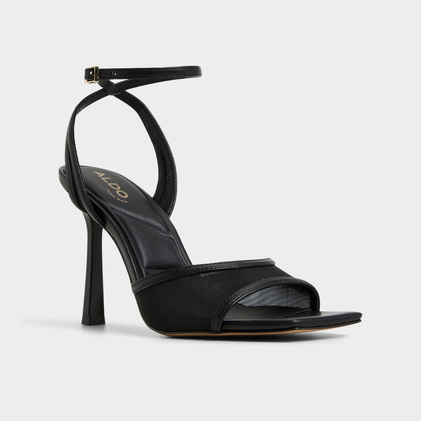Sharra in Black 14119591 - Strappy heeled sandal, Stiletto heel | Aldo Popular