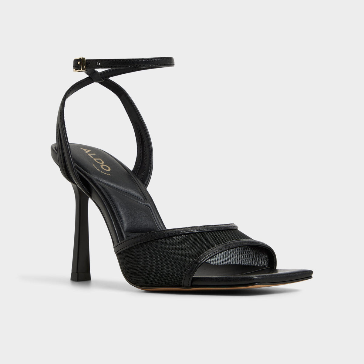 Sharra in Black 14119591 - Strappy heeled sandal, Stiletto heel | Aldo Popular