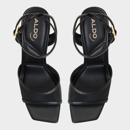Sharra in Black 14119591 - Strappy heeled sandal, Stiletto heel | Aldo Popular