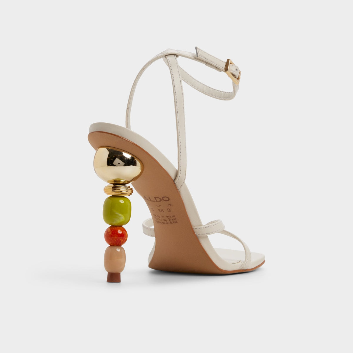 Beachglass in White Bone - Strappy heeled sandal | Aldo Best Seller