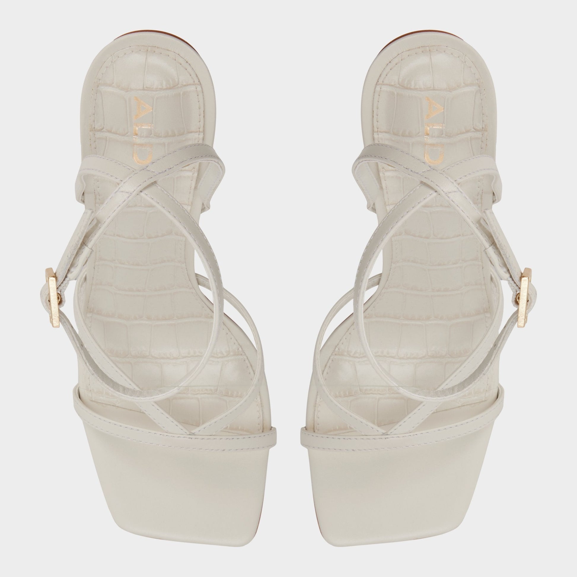 Beachglass in White Bone - Strappy heeled sandal | Aldo Best Seller