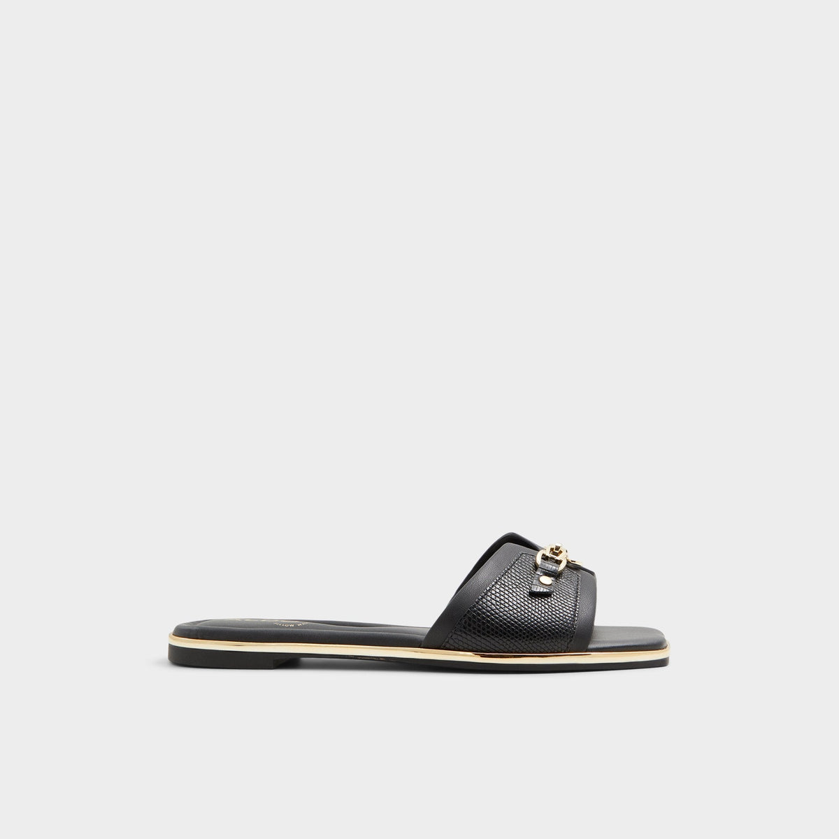 Alamassi Black Women's Flats - Slide sandal | Aldo Exclusive
